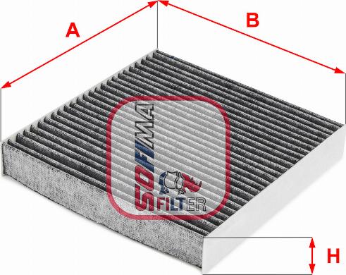 Sofima S 4248 CA - Filtru, aer habitaclu aaoparts.ro