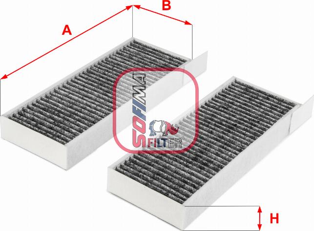 Sofima S 4254 CA - Filtru, aer habitaclu aaoparts.ro