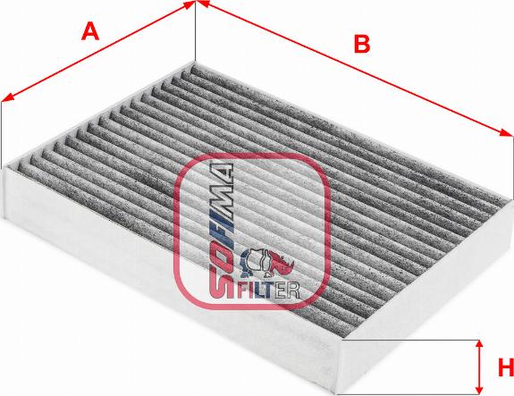 Sofima S 4257 CA - Filtru, aer habitaclu aaoparts.ro