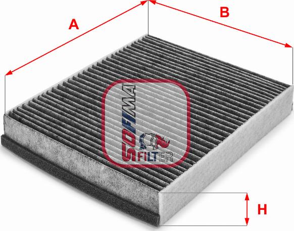 Sofima S 4218 CA - Filtru, aer habitaclu aaoparts.ro