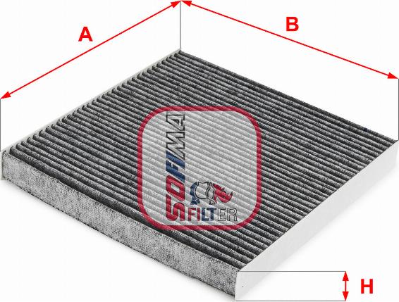 Sofima S 4288 CA - Filtru, aer habitaclu aaoparts.ro