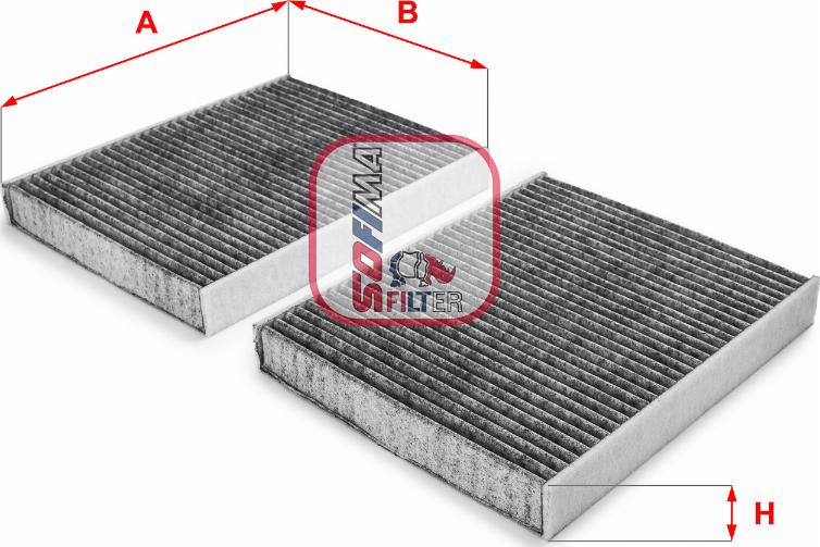 Sofima S 4231 CA - Filtru, aer habitaclu aaoparts.ro