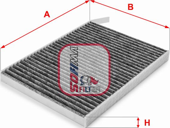 Sofima S 4233 CA - Filtru, aer habitaclu aaoparts.ro