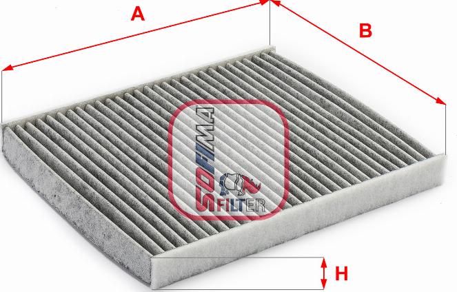 Sofima S 4221 CA - Filtru, aer habitaclu aaoparts.ro