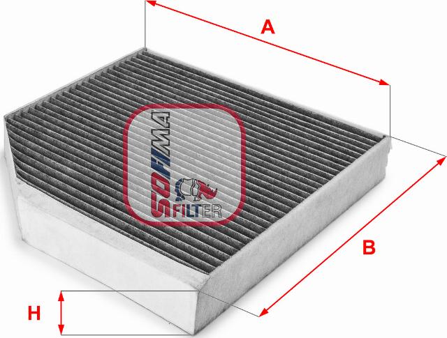 Sofima S 4222 CA - Filtru, aer habitaclu aaoparts.ro