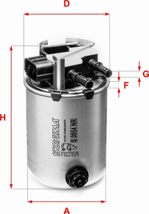 Sofima S 0954 NR - Filtru combustibil aaoparts.ro