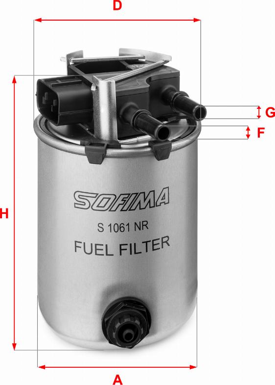 Sofima S 1061 NR - Filtru combustibil aaoparts.ro