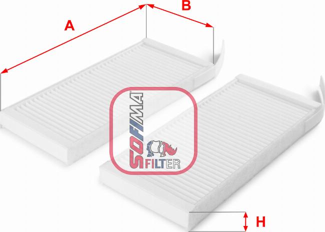 Sofima S 3164 C - Filtru, aer habitaclu aaoparts.ro