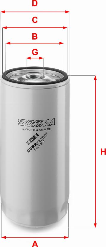 Sofima S 3288 R - Filtru ulei aaoparts.ro