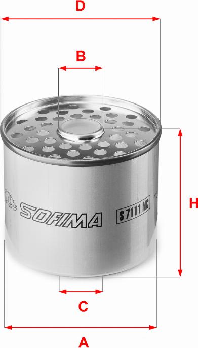 Sofima S 7111 NC - Filtru combustibil aaoparts.ro