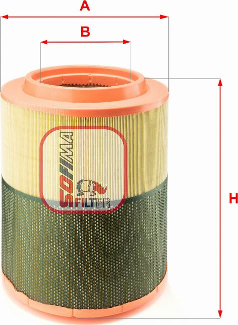 Sofima S 7A03 A - Filtru aer aaoparts.ro