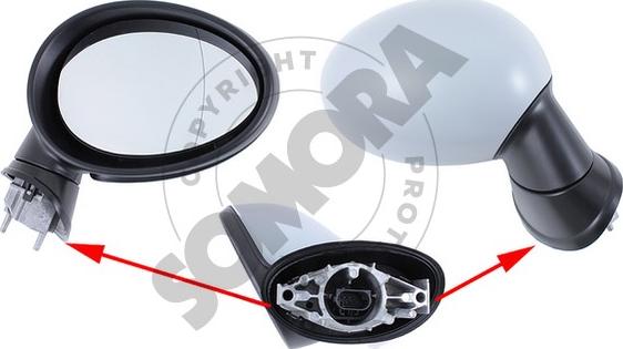 Somora 040155 - Oglinda exterioara aaoparts.ro