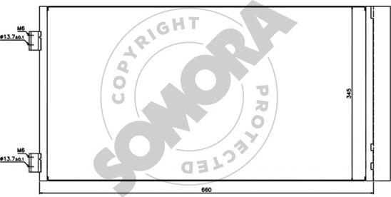 Somora 040160A - Condensator, climatizare aaoparts.ro