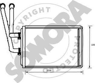 Somora 085250 - Schimbator caldura, incalzire habitaclu aaoparts.ro