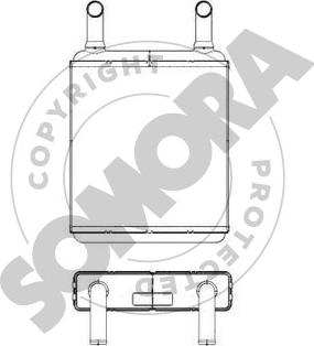 Somora 173150A - Schimbator caldura, incalzire habitaclu aaoparts.ro