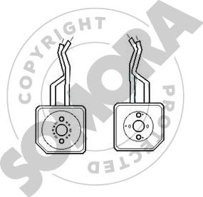 Somora 350965D - Radiator ulei, ulei motor aaoparts.ro