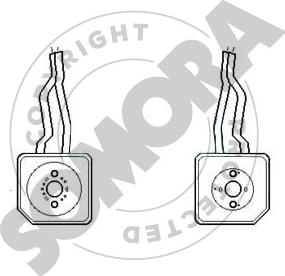 Somora 350965E - Radiator ulei, ulei motor aaoparts.ro