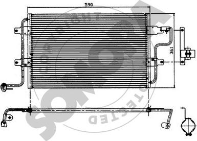 Somora 350960 - Condensator, climatizare aaoparts.ro