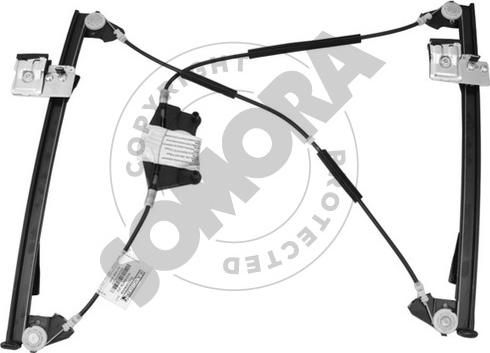 Somora 357058 - Mecanism actionare geam aaoparts.ro