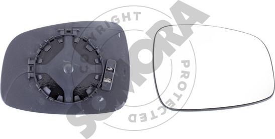 Somora 301555G - Sticla oglinda, oglinda retrovizoare exterioara aaoparts.ro