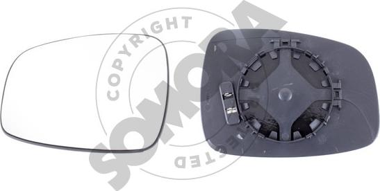 Somora 301556G - Sticla oglinda, oglinda retrovizoare exterioara aaoparts.ro