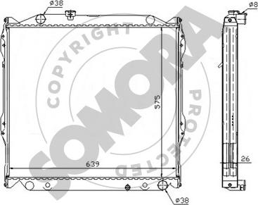Somora 319540 - Radiator, racire motor aaoparts.ro
