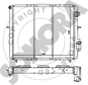 Somora 240743 - Radiator, racire motor aaoparts.ro