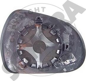 Somora 221556G - Sticla oglinda, oglinda retrovizoare exterioara aaoparts.ro