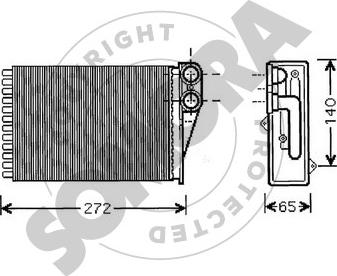 Somora 221550 - Schimbator caldura, incalzire habitaclu aaoparts.ro