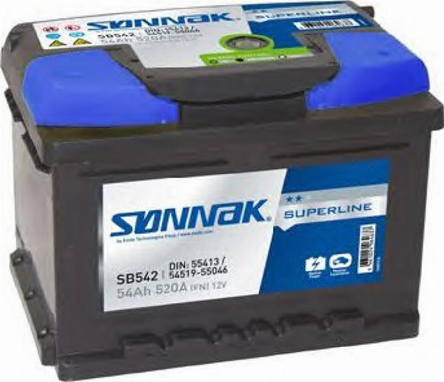 Sonnak SB542 - Baterie de pornire aaoparts.ro