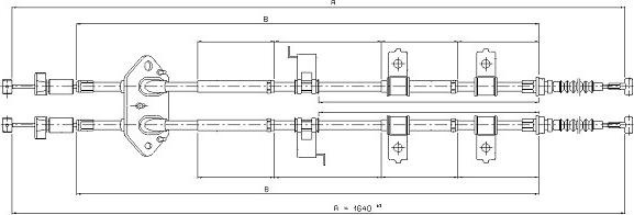 SONOVA CM08470 - Cablu, frana de parcare aaoparts.ro