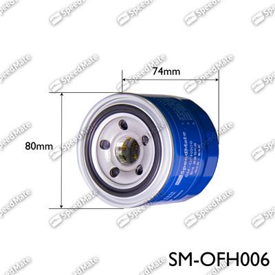 SpeedMate SM-OFH006 - Filtru ulei aaoparts.ro
