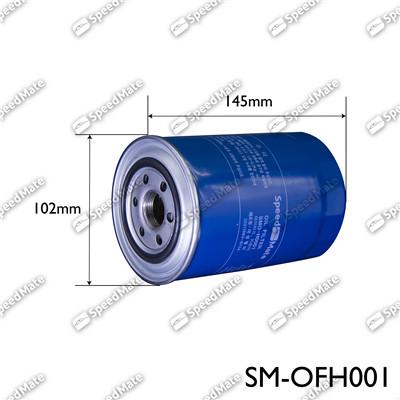 SpeedMate SM-OFH001 - Filtru ulei aaoparts.ro