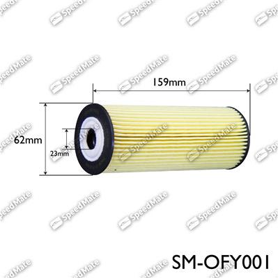 SpeedMate SM-OFY001 - Filtru ulei aaoparts.ro