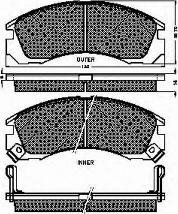 Spidan 31844 - Set placute frana,frana disc aaoparts.ro