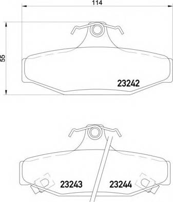 Ssangyong 48413-050A0 - Set placute frana,frana disc aaoparts.ro