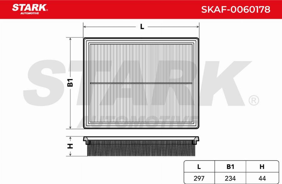 Stark SKAF-0060178 - Filtru aer aaoparts.ro