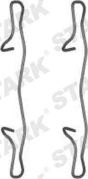 Stark SKAK-1120010 - Set accesorii, placute frana aaoparts.ro