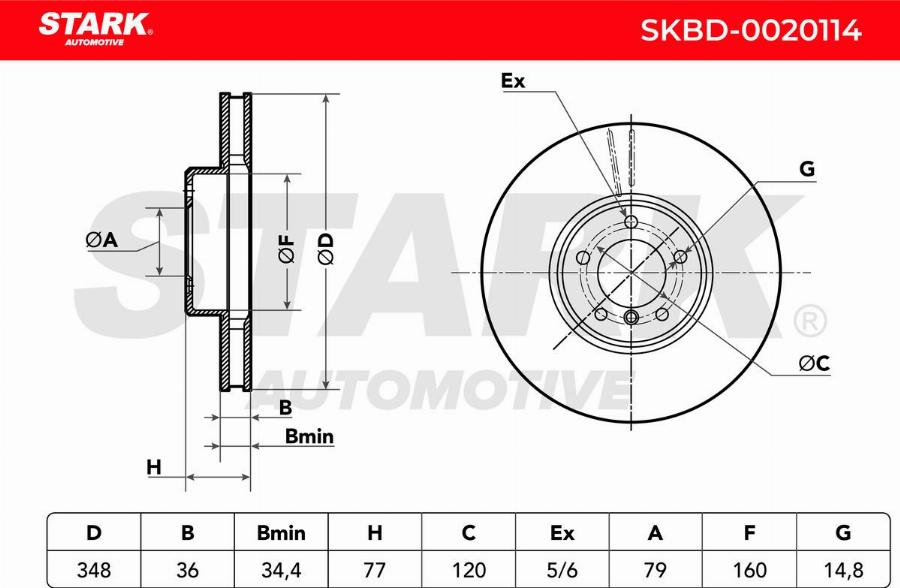 Stark SKBD-0020114 - Disc frana aaoparts.ro