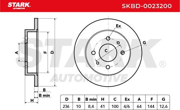 Stark SKBD-0023200 - Disc frana aaoparts.ro