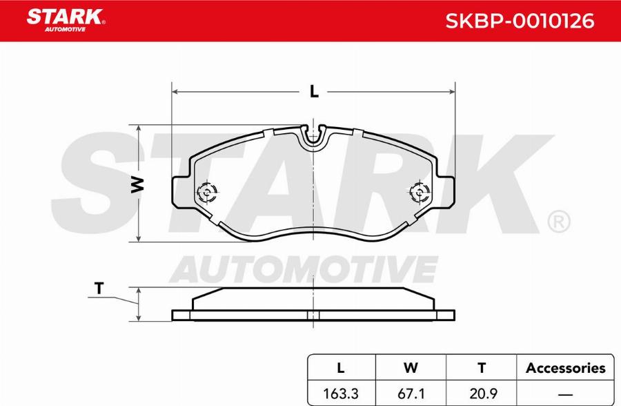 Stark SKBP-0010126 - Set placute frana,frana disc aaoparts.ro