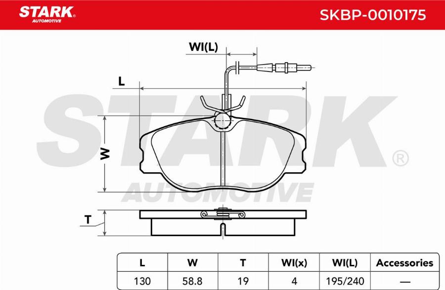 Stark SKBP-0010175 - Set placute frana,frana disc aaoparts.ro