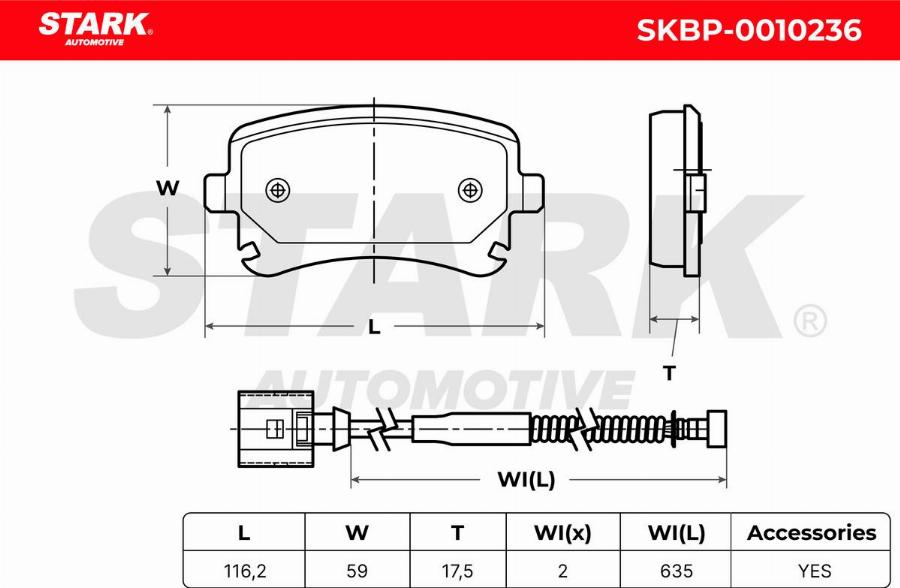 Stark SKBP-0010236 - Set placute frana,frana disc aaoparts.ro