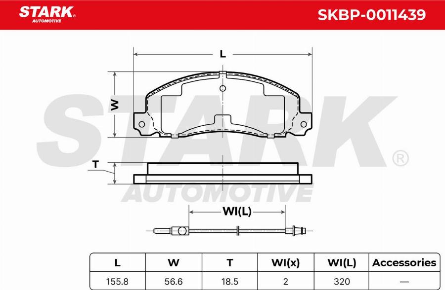 Stark SKBP-0011439 - Set placute frana,frana disc aaoparts.ro