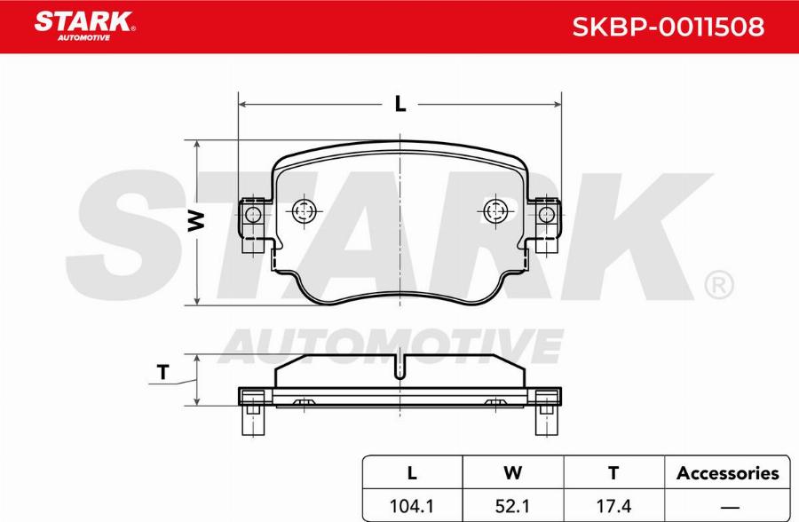 Stark SKBP-0011508 - Set placute frana,frana disc aaoparts.ro