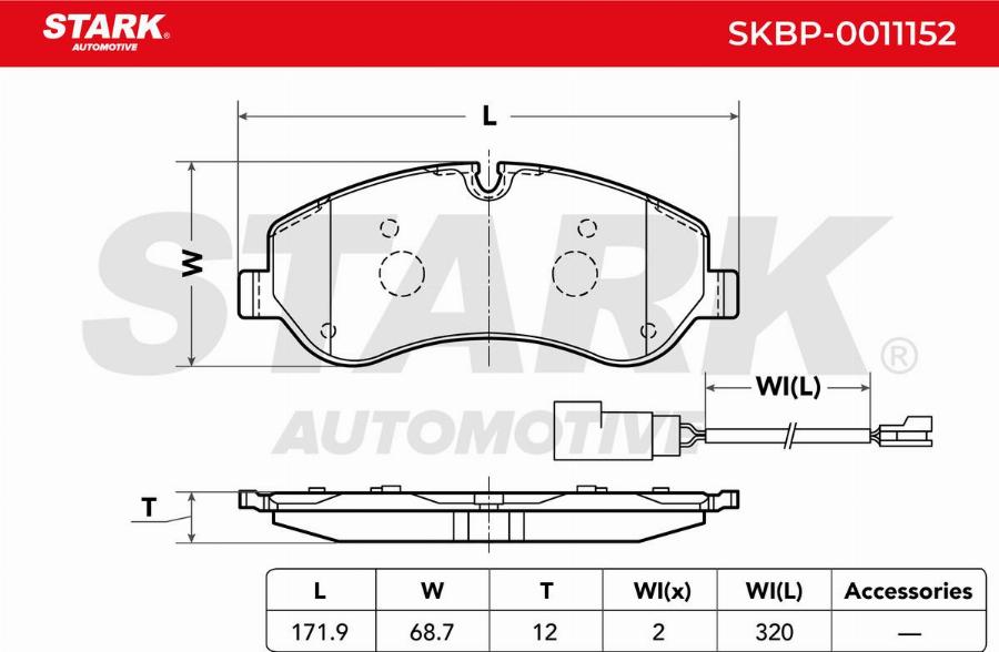 Stark SKBP-0011152 - Set placute frana,frana disc aaoparts.ro
