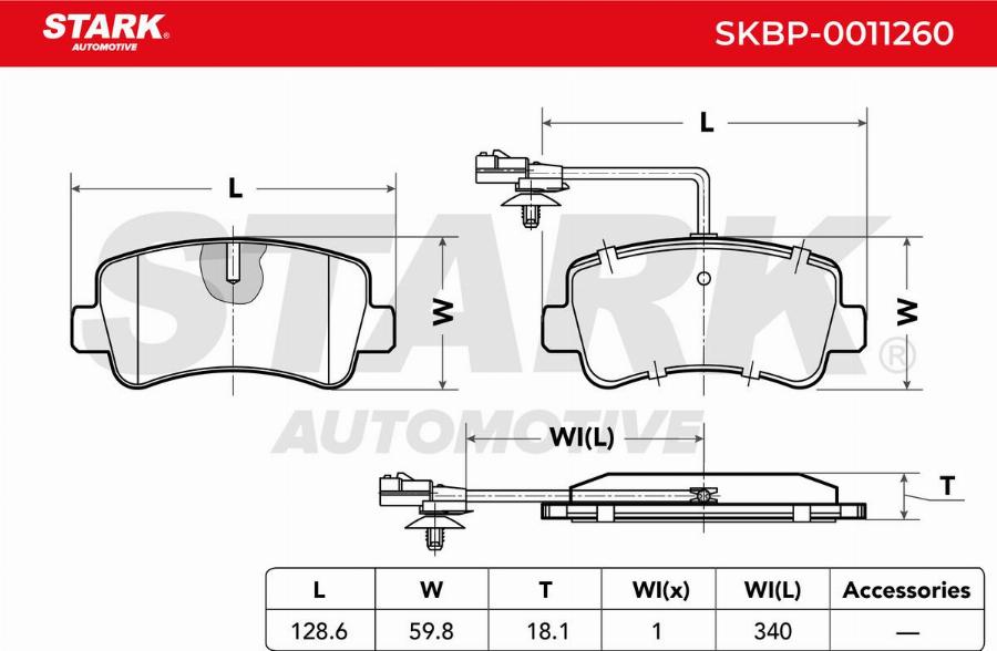 Stark SKBP-0011260 - Set placute frana,frana disc aaoparts.ro