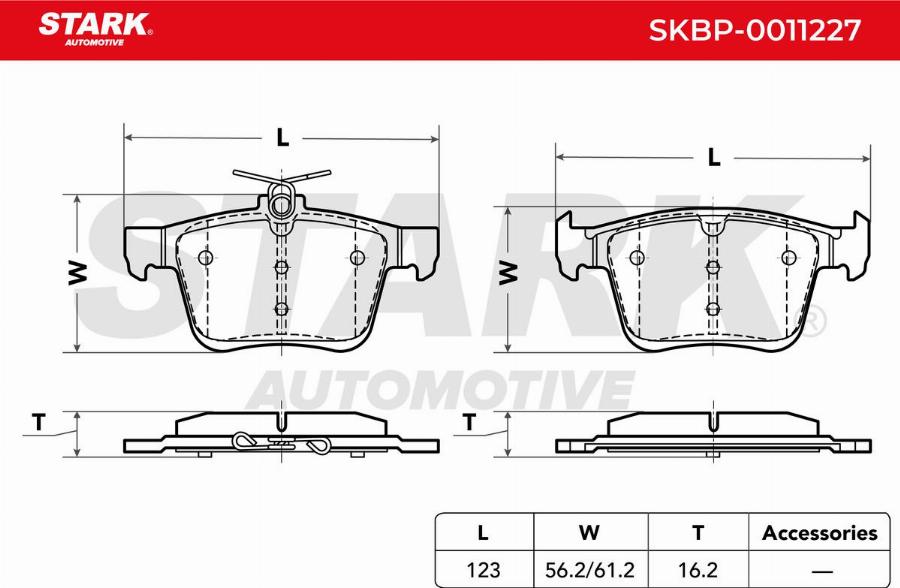 Stark SKBP-0011227 - Set placute frana,frana disc aaoparts.ro