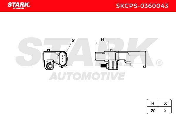 Stark SKCPS-0360043 - Senzor impulsuri, arbore cotit aaoparts.ro
