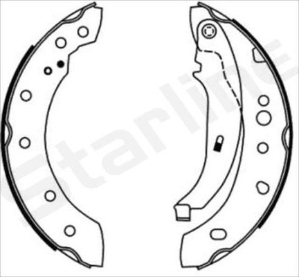 Starline BC 08680 - Set saboti frana aaoparts.ro